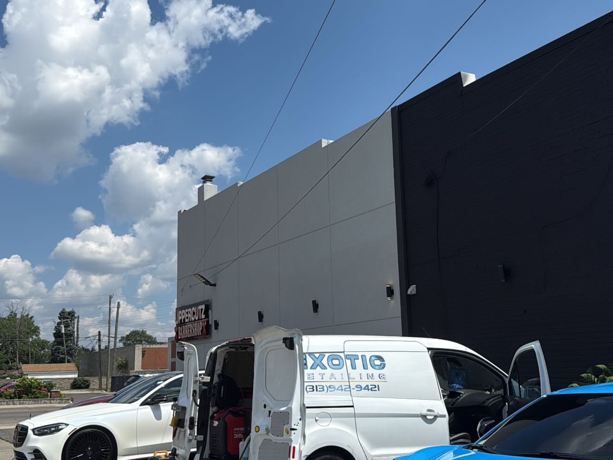Exotic Detailing mobile van on-site service
